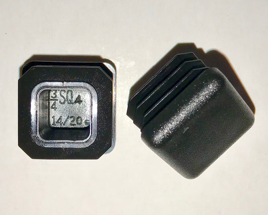 SBDs. 3/4" Square 14-20 G TUBING END Caps Plugs Heavy Duty Black Plastic Finishing Plug, end Cap