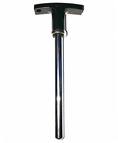 SBDs Steel Pin, Tensile - 3/8" Dia Shaft 3-1/4" Locking Space - w/ Deluxe Aluminum T Knob | Commercial Weight Stack Pin with Small Ring Mag-net| Quick Release Detent Hitch Pin.