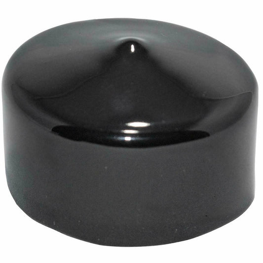 Caplugs 99390248 Plastic Round Cap VC-3000-24, Vinyl, Cap ID 3.000" Length 1.500", Black (Pack of 10)