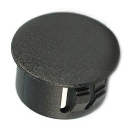 (Pack of 25) 1/2" ID Hole Locking Plugs for Panels - Nylon Plastic 0.5 Inch ID Round 9/16" Head Dia - for Panel Thickness .016" - .125" | Body n Sheet Metal Hole Plug | by SBD