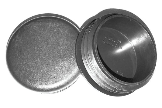 (Pack of 100) 2-3/8" Round Plugs (10-14 Ga 2.11" to 2.21" ID) | 2.375 inch OD Black Plastic End Caps | Office and Patio Furniture Finishing caps | Fitness Eqpt End Caps | Fencing Post Inserts | by SB