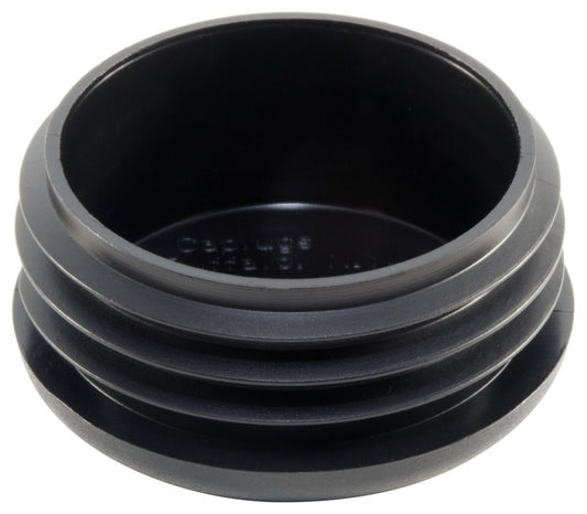 (300 Pack) 2-3/8" Round Plugs (10-14 Ga 2.11" to 2.21" ID) || 2.375 Inch OD Black Plastic End Caps | Office and Patio Furniture Finishing caps | Fitness Eqpt End Caps | Fencing Post Inserts