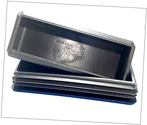 SBDs (Pack of 12) Genuine CAPLUGS-USA Make 5" x 2" OD Rectangular RER-2X5-10-14 (125 x 50 mm) 10-14Ga | Hole Size (ID) L 4.74" - 4.83" - W 1.74" - 1.83" LDPE Plugs W/Flex Ridges.