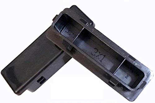 3" x 1" Rectangle Plugs (10-14 Ga) for ID: 2.732 to 2.834" L n 0.732 to 0.834" W | Fencing Post Finishing Inserts | Fitness Eqpt End Caps | by SBD (250, 10 14G)