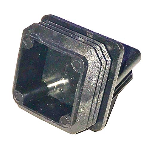 SBD's 1-3/8" Square14-20 Ga 1.375" Black Plastic Plugs. for Inside ID: L 1.21"-1.3" W 1.21"- 1.3" Tubing End Cap