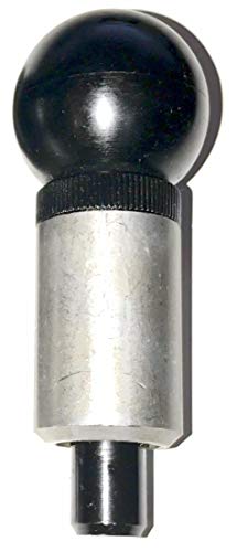 SBDs 1/2" Dia Plunger Premium 'POP' Pull Pins | 1" Diameter x 1-1/2" Length Weld ON Steel Barrel | 1/2" Diameter Spring Loaded Zinc Plated Steel Plunger | Plastic Round Knob | Knurled Loc