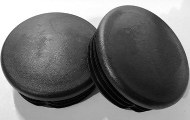 SBD's 3" OD ROUND Plastic CAP PLUGS (6 - 10 Ga - Fits ID 2.59" to 2.73") Flex Ridges | Heavy Duty, Impact Resistant LDPE Top CAP | Fence Post Slide Inserts | Fitness Eqpt End Caps
