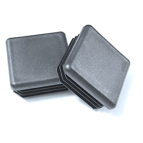 SBD's 2 1/2" - Square Black Plastic 10-14 Ga (2.24"-2.33" ID) Tubing Plug - End Cap -Steel Fence Post Pipe Tube Cover Insert MADE IN USA BY CPALUGS