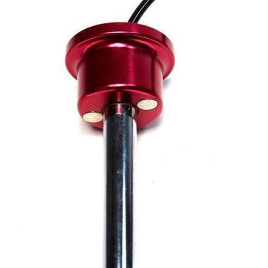 SBD's MAGNETIC Universal RED Anodized Aluminum Knob w/ reinforced Lanyard Weight Stack Replacement Selector Key- 3/8" Dia | 4 To 4-1/2" Locking Space | DETENT Hitch PINS