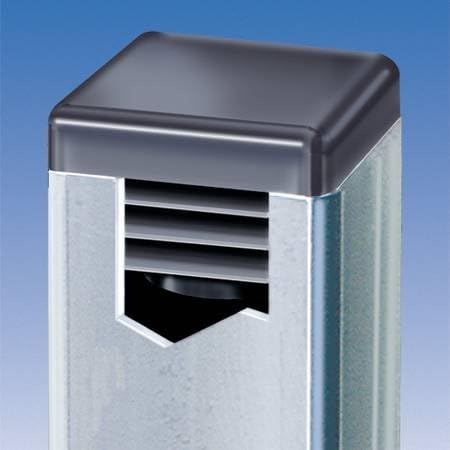 SBD's 2" Square (14-20 Ga) Black Plastic Tubing Plug, 2 Inch End Cap 2"x2" (for 1.85" to 1.92" ID)- Steel Fence Post Pipe Tube Cover Insert | - End Caps for Fitness Equipment