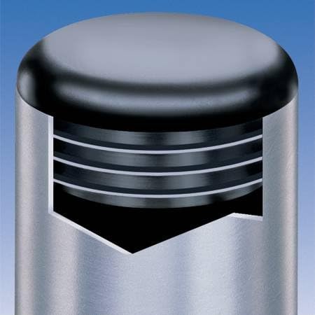 7/8" Round Snap-On Plastic Tubing Plug, (14-20 Ga - 0.71" to 0.82" ID) - Furniture Chair/Leg Pipe Cover Insert
