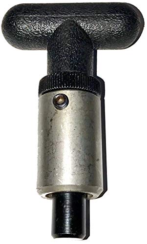 SBDs Pull Pin - 1" Diameter x 1-1/2" Length Weld-On Steel Barrel || 3/8" to 1/2" Diameter Steel Spring-Loaded Zinc Plated Plunger || Black Plastic T-Handle 2-1/4" Width x 3/4" Diameter