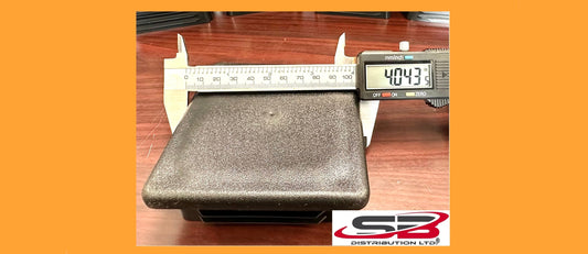 SBD's 4" Square Tubing Plugs (7-11 Ga) | Flexible LDPE Ridges - Heavy Duty 0.3" Impact Resistant Tough Design Top Cap | Fencing lamp Post Finishing Insert - 4"x4" || by SBD