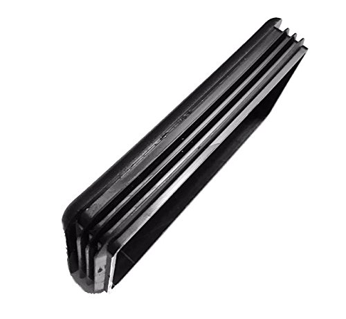 Snap In Rectangular Cap Plug 4 x 2 X 1/2 Inches | 14-20G | Polyethylene Plastic Flexible ridges snugly hold | (Set of 2)