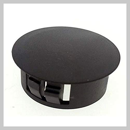 (100 Pack) 1-1/4" ID Hole Knockout Locking Plugs for Panels - Nylon Plastic 1.25 Inch ID Round 1-3/8" Head Diameter - for Panel Thickness .016" - .125" | Body n Sheet Metal Hole Plug | by SBD