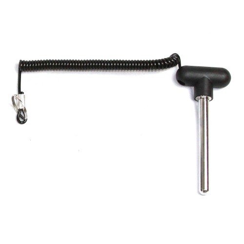 Life Fitness Weight Stack Pin - 7/16" Dia | 4" Locking Space MAGNETIC Universal Weight Stack (aftermarket) Replacement SELECTOR KEY for OEM # 7353001| BLACK T Handle Knob w/ Lanyard.