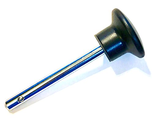 SBDs Quick Release Pin, Tensile (3/8” Dia) 2-1/2" Locking Space | T Handle Round Knob | Cotterless Chrome Plated Steel Shaft PIN | OEM Grade Fitness Eqpt Weight Stack Selector Key