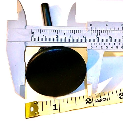 SBD's 3/8 Diameter 3/8" X 5-1/2" Locking Space Jumbo Round Black Hard Pl astic Knob| | Universal Fitness Equipment Weight Stack Replacement Selector Key