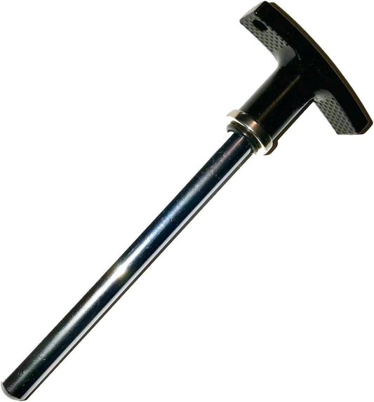 Magnetic Steel Pin, Tensile - 3/8" Dia Shaft 4-1/4" Locking Space - w/ Deluxe Aluminum T Knob | Universal Weight Stack Pin | Detent Hitch Pin.