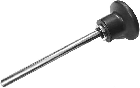 SBDs MAGNETIC Pin, Tensile (3/8" Dia - 5 to 5-1/2" Locking Space. Chrome Pl Steel Shaft | Super Strong Ring Magnet | Deluxe Jumbo 1-3/4" Dia BLACK Round Knob - World Class Hitch PINS