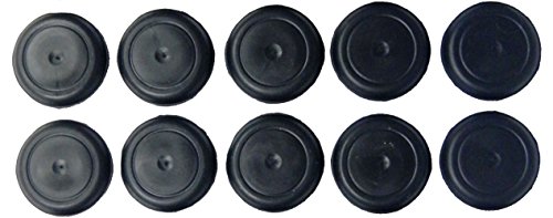 5/8" 0.625 inch Black Rubber Plugs for Flush Mount Body and Sheet Metal Holes Qty 10
