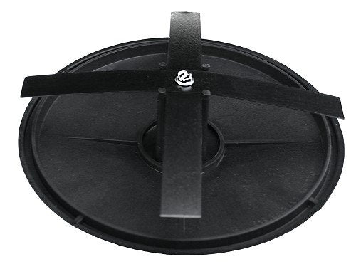 SBD's 4-1/2" Round Light Pole Top Cap- Black Plastic Glass-Reinforced Polyester | Snap on Plugs for Fencing, Flag Poles, Goal Posts, Mail Box | Made in USA.