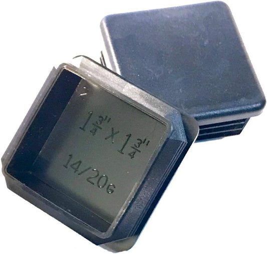 SBD's 1-3/4", Square Tubing End Cap (14-20 G) for Inside 1.59"-1.68" Width 1.59"-1.68" .