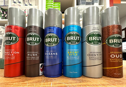 SBDs (6 PK) BRUT MENS DEODORANT BODY SPRAY 200ML/6.7OZ each VARIETY PACK | LONG-LASTING