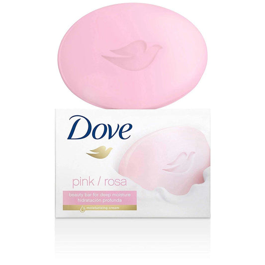Dove, Gentle Pink / Rosa Beauty Bar Soap, Moisturizing Clean Body 3.17oz / 90g