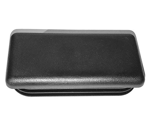 SBD Ltd. 4" x 2" Rectangular Cap Plugs (50 x 100 mm) (8-12 - Ga - fits 3.62"-3.75" L - 1.62"-1.75" W ID) Fencing Post Caps | Fitness Eqpt Finishing Inserts Plug