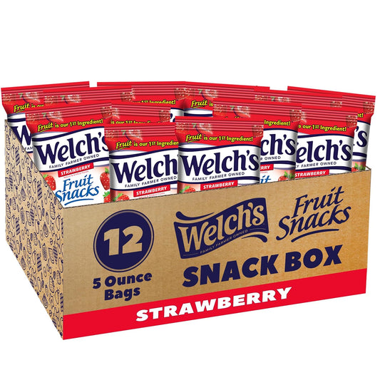 WELCH FRUIT SNACKS 2.25 OZ STRAWBERRY pack of 12