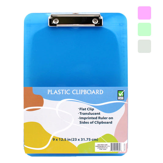 CHECK CLIP BOARD 9 X 12.5' MLT CLR