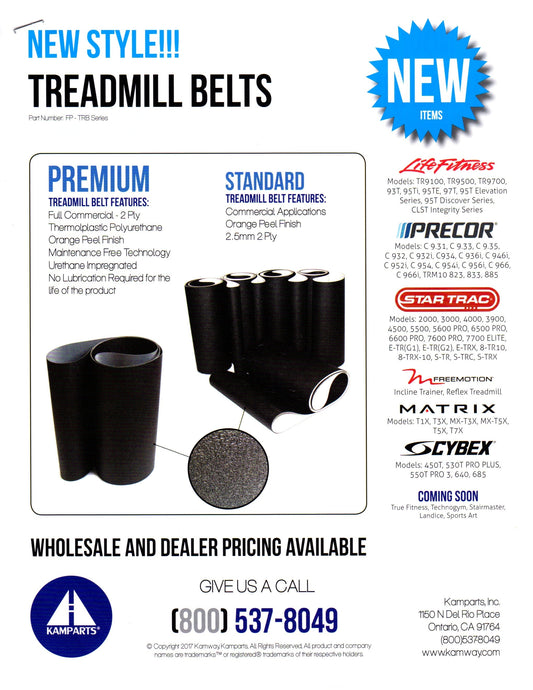 SB DISTRIBUTION LTD Life Fitness Treadmill Running Belt - OEM Grade Thermoplastic Polyurethane Material (TPU) - Aftermarket - Maintenance Free - No Lubrication Life Time. Elevation Series