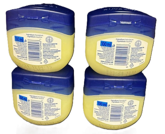 Vaseline Original Blue Seal Moisturizer Petroleum Jelly 100ml x 4PK