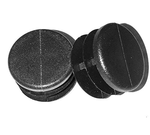 (Pack of 8) Plugs - 1 1/4" - 1.25 Inch Round Cap Plugs (14-23 Gauge 1.09"-1.2" ID) Fencing Tubing Slide Inserts - Steel Furniture Pipe Cover Insert | - End Caps for Fitness Equipment