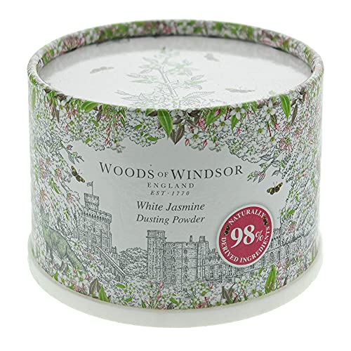 Woods of Windsor Body Dusting Powder with Puff for Women