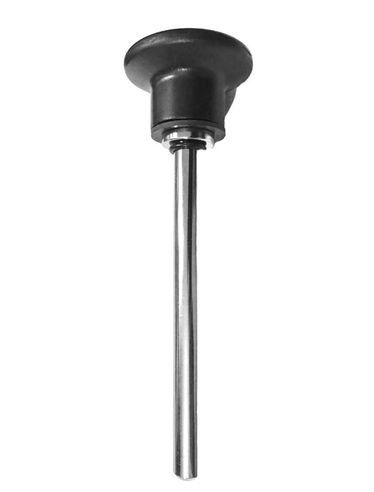 SBDs MAGNETIC Pin, Tensile (3/8" Dia - 5 to 5-1/2" Locking Space. Chrome Pl Steel Shaft | Super Strong Ring Magnet | Deluxe Jumbo 1-3/4" Dia BLACK Round Knob - World Class Hitch PINS