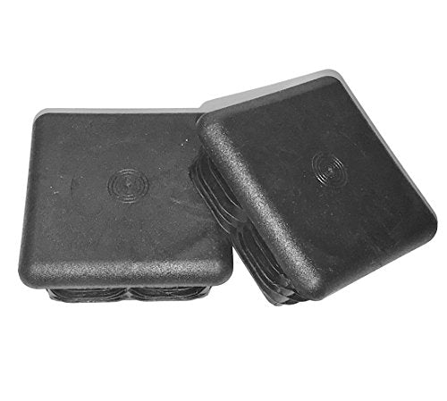 2 3/8" (60 MM) OD Square Plastic Plugs 6-10 Ga ((for ID 1.902" to 2.094") | Flexible Ridges n Side Walls | Heavy Duty Impact Resistant ¼” Thick Top | by SBD