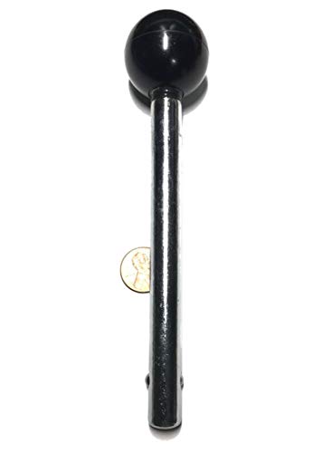SBDs World Class Selector Pin 1/2" Dia X 4" Locking Grip Length Cotterless Detent Hitch Pin | OEM Grade Fitness Eqpt Weight Stack Selector Keys - Round Phenolic Knob