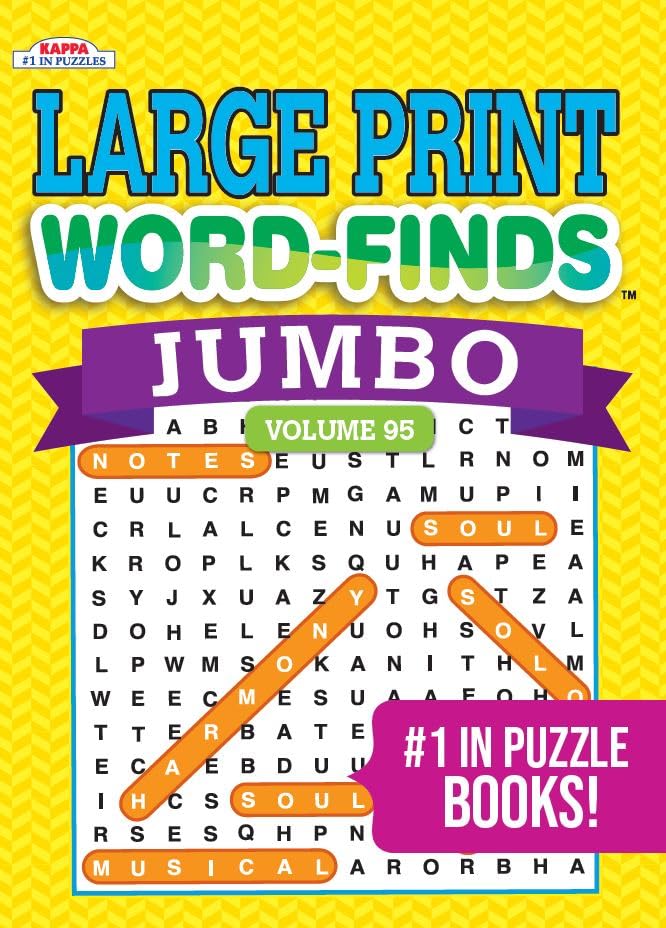 Kappa - Jumbo Large Print Word Find- Word Search Puzzle Book – B-CART ...
