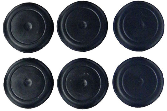 1-1/4" Rubber Plugs Set of 6 - for Body Floor Pan Drain Plugs for Jeep Wrangler TJ 1997 to 2006 Models