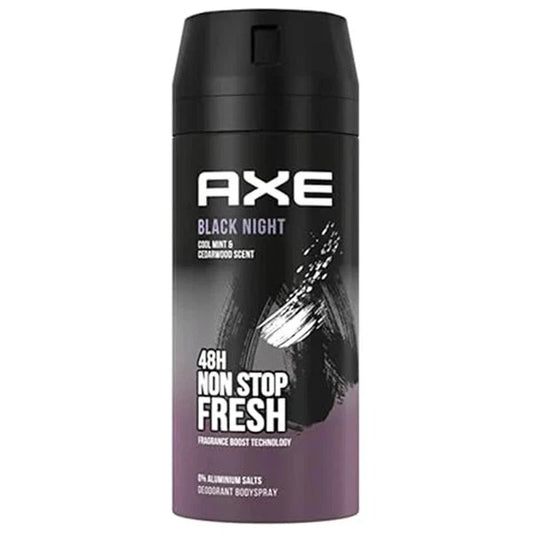 AXE BLACK NIGHT Deodorant Body Spray 48 HRS (150ML)