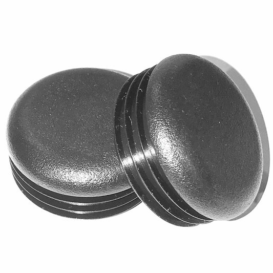 SBDs (Pack of 2) 1-3/4" Round Cap Plugs (14-20 Ga 1.59"-1.68" Hole Size ID) Ribbed -Life Fitness-Hammer OEM# 8078002 or 3119302 replacement Plugs | FENCING Tubing Plugs-POLARISI RANGER Bumper End Caps