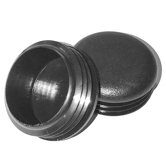 (Pack of 4) 1-3/8" OD Round Plastic Plugs (14-20 Ga - 1.21" to 1.33" ID) - Hole Size | 1.375 Inch Head Dia | Furniture Finishing caps | Fitness Eqpt End Caps | Fencing Post Inserts | by SBD