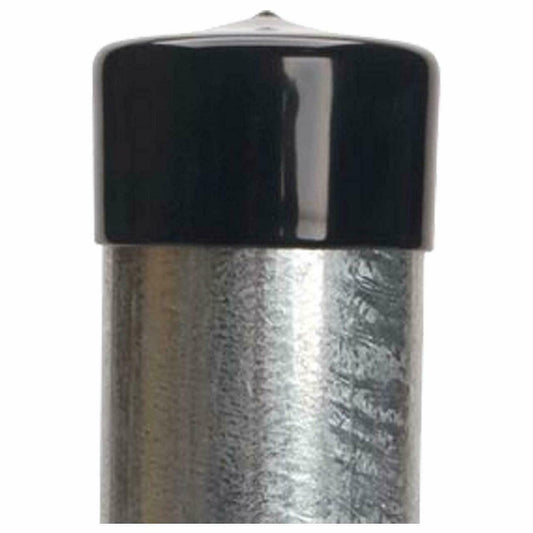 Caplugs 99394172 Plastic Round Cap VC-2500-16, Vinyl, Cap ID 2.500" Length 1.000", Black (Pack of 16)