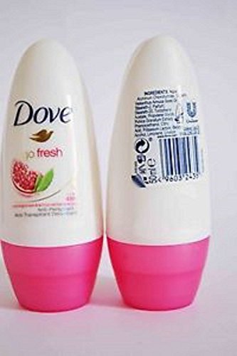 2 PACK-Dove Antiperspirant Deodorant Roll-On, Go Fresh Pomegranate & Lemon Verbena, 1.7 Oz / 50 Ml.