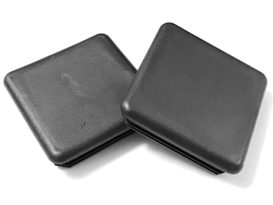 SBD's  2 1/2" - Square Black Plastic 10-14 Ga (2.24"-2.33" ID) Tubing Plug - End Cap -Steel Fence Post Pipe Tube Cover Insert MADE IN USA BY CPALUGS