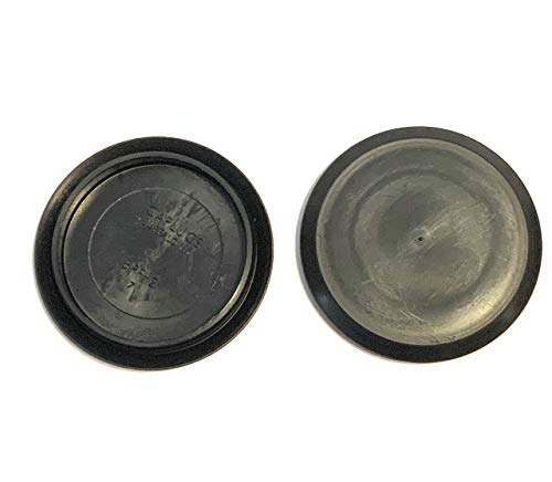2 2 inch Flush Mount Black Plastic Body and Sheet Metal Hole Plug Qty 10 by Caplugs
