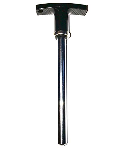 Magnetic Steel Pin, Tensile - 3/8" Dia Shaft 2-1/2" Locking Space - w/ Deluxe Aluminum T Knob | Universal Weight Stack Pin | Detent Hitch Pin.