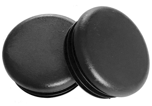 (Pack of 8) - 2" Round (14 -20 Ga 1.840"-1.930" ID), Black Plastic Tubing Plug 2 Inch End Cap - Steel Furniture Pipe Tube Cover Insert | Fencing Post - End Caps for Fitness Equipment